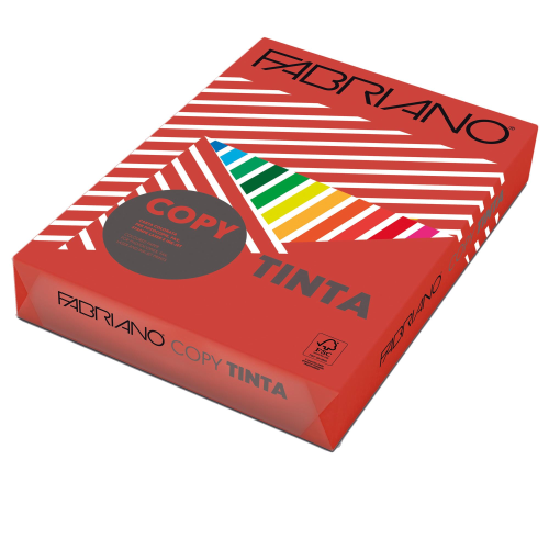 Carta Fabriano Colore A4 80GR 500FG COL.FORTI ROSSO